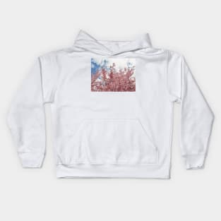 Wild pink cherry Kids Hoodie